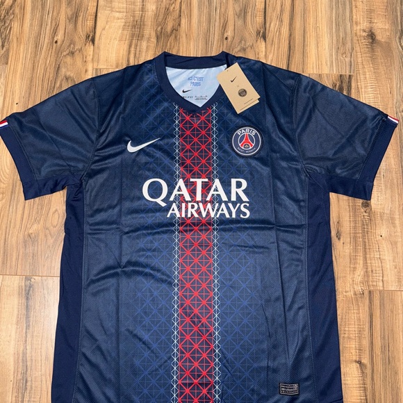Nike Other - Nike Blue PSG Jersey with Crew Neck and Short Sleeves